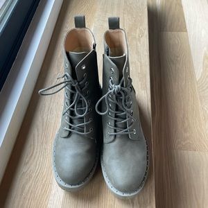 Dolce Vita Lace Up Leather Combat Boot